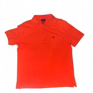 Faconnable Men's Orange Polo shirts SZ L